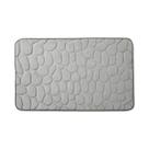 Tapete Banheiro Pedras Cinza Soft Super Absorvente 40x60cm