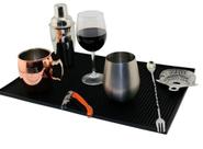 Tapete Barman Escorredor De Louça Porta Pratos Copos Cozinha e Bar 30x45cm