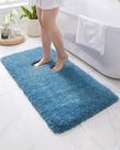 Tapete Bathroom Runner Disolla Blue 60x150cm, antiderrapante, lavável