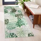 Tapete Bathroom Runner Wonnitar Monstera Leaf 2x4.3 verde