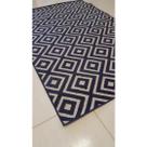 Tapete Belga Illusion 01 Azul 2X3M Geométrico Em Alto Relevo