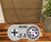 Tapete Bem Vindo Controle Super Nintendo No formato 80X40 cm