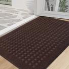 Tapete BEQHAUSE Indoor Waffle Door Tapete 81x122 cm marrom escuro