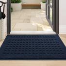 Tapete BEQHAUSE Waffle Door Mat 61x91cm Absorbent Navy