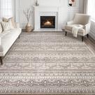 Tapete Boho Marroquino Tortania 2,4x3 m Lavável de Pelo Baixo