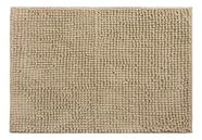 TAPETE BOLINHAS 35 CM X 38 CM POLIESTER cor: bege