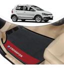Tapete Borracha Automotivo Vw Crossfox Lado Vermelho 4 Pçs