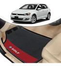 Tapete Borracha Automotivo Vw Golf Lado Vermelho 4 Pçs