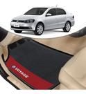 Tapete Borracha Automotivo Vw Voyage Lado Vermelho 4 Pçs