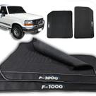 Tapete Borracha F1000 Cabine Simples 1979 a 1998 2 Peças Bordado Exclusivo Assoalho Capacho Tapete Borracha F1000 Cabine Simples 1979 a 1998 2 Peças Bordado Exclusivo Assoalho Capacho