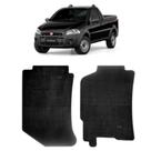Tapete Borracha Fiat Strada Cab Simples 2012-2020 2 Peças Tapete Borracha Fiat Strada Cab Simples 2012-2020 2 Peças