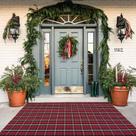 Tapete Bottalive Buffalo Plaid Outdoor 122x183 cm Vermelho Preto Tapete Bottalive Buffalo Plaid Outdoor 122x183 cm Vermelho Preto