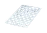 Tapete box 48x32cm plastico antiderrapante transparente primafer com ventosa