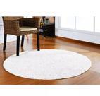 Tapete Branco Redondo Sala Quarto 150 X 150 Classic Tapete Branco Redondo Sala Quarto 150 X 150 Classic