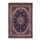Tapete bruxelas - 1,00 x 1,40 - cor 07 - azul(bege) - edantex