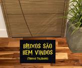 Tapete bruxos são bem vindo, trouxas tolerados - preto