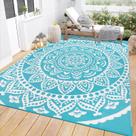 Tapete Bsmathom 183x274cm Tapete impermeável reversível ao ar livre Tapete Bsmathom 183x274cm Tapete impermeável reversível ao ar livre