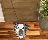 Tapete cachorro bull dog, tapete realista de animais. Tapete cachorro bull dog, tapete realista de animais.