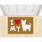 Tapete cachorro i love dog yorkshire Tapete cachorro i love dog yorkshire