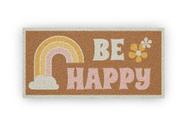 Tapete Capacho 60x120cm Personalizado - BE HAPPY