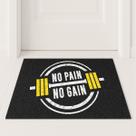 Tapete Capacho Academia No Pain No Gain 60x40 Exercicios Lar Tapete Capacho Academia No Pain No Gain 60x40 Exercicios Lar