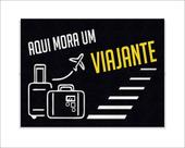 Tapete Capacho Aqui Mora Um Viajante