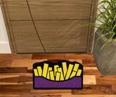 Tapete capacho batata frita para decoração, Tapete capacho batata frita para decoração,