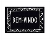 Tapete Capacho Bem-Vindo Moldura