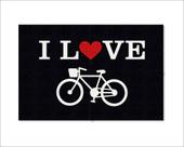 Tapete Capacho Bicicleta I Love