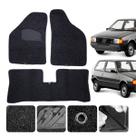 Tapete Capacho Carro para Fiat Uno 85 86 87 a 12 13 Kit Inteiriço Linha Robusta Sob Medida preto