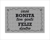 Tapete Capacho Casa Bonita Tem Gente Feliz Dentro Tapete Capacho Casa Bonita Tem Gente Feliz Dentro