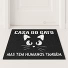 Tapete Capacho Casa do Gato 60x40 Entrad Decorativo Pet Cat