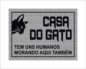 Tapete Capacho Casa Do Gato