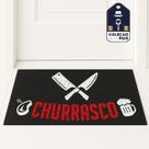 Tapete Capacho Churrasco 80x40cm Churrasqueira Gourmet Pai