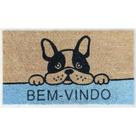 Tapete capacho com fibra de coco Bem vindo 60 x 32cm