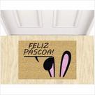Tapete capacho de entrada feliz páscoa. Tapete capacho de entrada feliz páscoa.