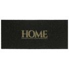 Tapete Capacho de Entrada Premium 30cm x 70cm Modelos Kapazi Cor:Home Preto