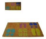 Tapete / Capacho De Fibra Emborrachado Retangular Pe 60x33cm - Oem