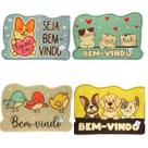 Tapete Capacho Decorativo 38x58cm Vinil Antiderrapante - Estampa de Bichinhos COR:MODELO 1