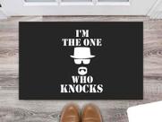 Tapete Capacho Decorativo Entrada Porta Sala I am the one who knocks (Breaking Bad)