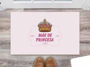 Tapete Capacho Decorativo Entrada Porta Sala Mãe de Princesa
