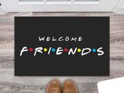 Tapete Capacho Decorativo Entrada Porta Sala Welcome F.R.I.E.N.D.S