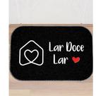 Tapete Capacho Decorativo Preto Doce Lar 34x60cm Cod.37236 Tapete Capacho Decorativo Preto Doce Lar 34x60cm Cod.37236