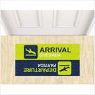 Tapete capacho departure e arrival grande 80x40