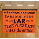 TAPETE Capacho Divertido Mãozinhas Pequenas 60x40 cm TAPETE Capacho Divertido Mãozinhas Pequenas 60x40 cm