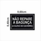 Tapete Capacho Divertido Não Repare Na Bagunça Preto e Prata Tapete Capacho Divertido Não Repare Na Bagunça Preto e Prata
