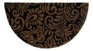 Tapete Capacho Emborrachado Divertido Sala Entrada 60x33cm Cor Meia-lua-arabesco-preto Tapete Capacho Emborrachado Divertido Sala Entrada 60x33cm Cor Meia-lua-arabesco-preto