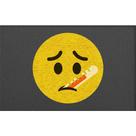 Tapete Capacho Emoji Doente 60x40cm