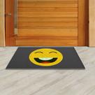Tapete Capacho Emoji Sorrindo 60x40cm