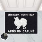 Tapete Capacho Entrada Cafuné Spitz Lulu 60x40 Cachorro Pet